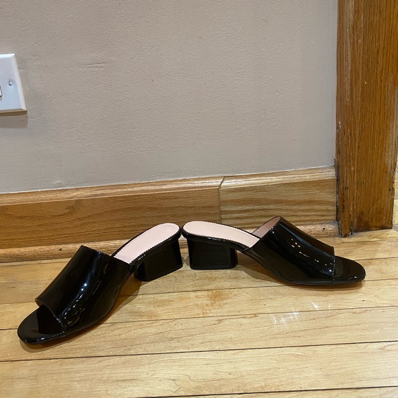 Black J. Crew “1997 Patent Leather Mules” - Picture 4 of 9